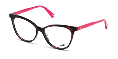 Web Eyewear Web Occhiali Da Vista Web We5313 055 Occhiali Da Vista Tartarugatishell Per Donna (solo Montatura) In Brown