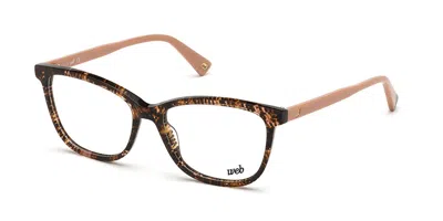Web Eyewear Web Occhiali Da Vista Web We5314 056 Occhiali Da Vista Tartarugatishell Per Donna (solo Montatura) In Brown