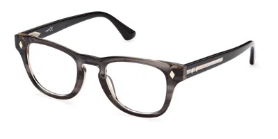 Web Eyewear Web We5384 Men's Glasses, Tortoiseshell, Size 47 In Gray