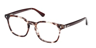 Web Eyewear Web We5410 Men's Glasses, Tortoiseshell, Size 52 In Brown