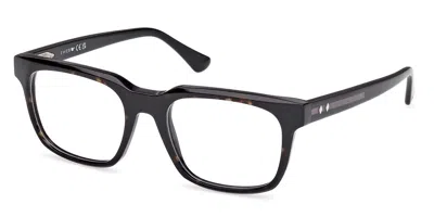 Web Eyewear Web We5412 056 Men's Glasses Tortoiseshell Size 56 - Free Lenses - Blue Light Block Available In Shiny Dark Tortoise