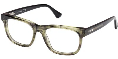 Web Eyewear Web We5422 Men's Glasses, Tortoiseshell, Size 54 In Green