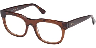 Web Eyewear Web We5425 048 Men's Glasses Brown Size 53 - Free Lenses - Blue Light Block Available