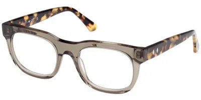 Web Eyewear Web We5425 095 Men's Glasses Green Size 53 - Free Lenses - Blue Light Block Available In Transparent Green