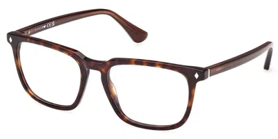 Web Eyewear Web We5430 Men's Glasses, Tortoiseshell, Size 54 In Brown