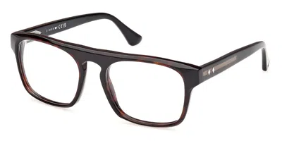 Web Eyewear Web We5434 Men's Glasses, Tortoiseshell, Size 55 In Brown