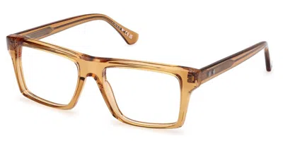 Web Eyewear Web We5451 039 Men's Glasses Yellow Size 54 - Free Lenses - Blue Light Block Available In Transparent Shiny Light Yellow