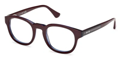 Web Eyewear Web We5453 071 Men's Glasses Burgundy Size 48 - Free Lenses - Blue Light Block Available