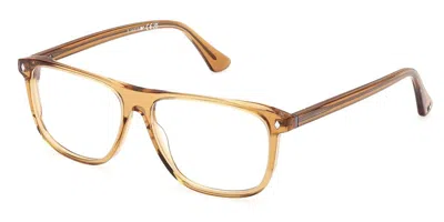Web Eyewear Web We5456 039 Men's Glasses Yellow Size 57 - Free Lenses - Blue Light Block Available In Transparent Shiny Light Yellow