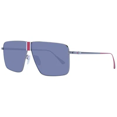 Web Gray Men Sunglasses In Blue