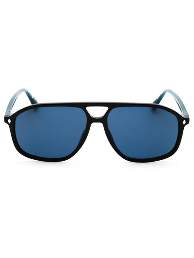Web Men's Rectangular Acetate Sunglasses In Blue