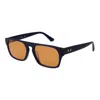 Web Blue Plastic Sunglasses In Blue