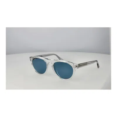 Web Transparent Acetate Sunglasses In Metallic
