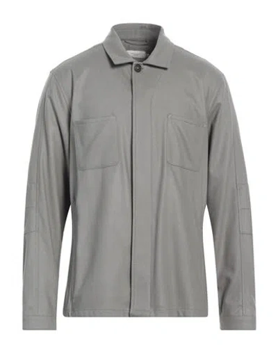 Weber+weber Sartoria Man Shirt Grey Size 44 Virgin Wool, Polyamide, Cashmere, Elastane In Gray