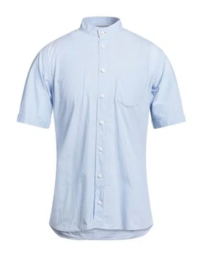 Weber+weber Sartoria Man Shirt Sky Blue Size 40 Cotton