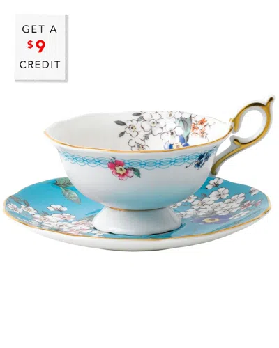 Wedgwood 2pc Wonderlust Apple Blossom Tea Set With $9 Credit In Nocolor