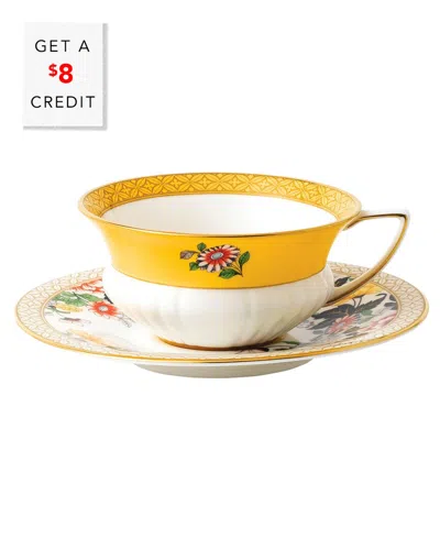 Wedgwood 2pc Wonderlust Primrose Tea Set With $8 Credit In Nocolor