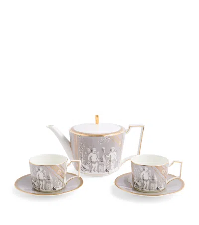 Wedgwood 3-piece Renaissance Tea Set In Grey