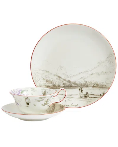 Wedgwood 3pc Darwin Voyage Of The Beagle Brazil Teacup In Neutral