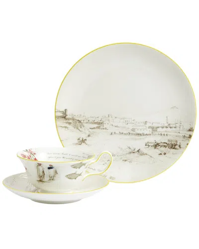 Wedgwood 3pc Darwin Voyage Of The Beagle Uruguay Teacup