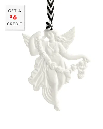 Wedgwood Angel Seraphina Christmas Ornament In White