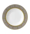 Wedgwood Anthemion Grey Soup Plate In Grey