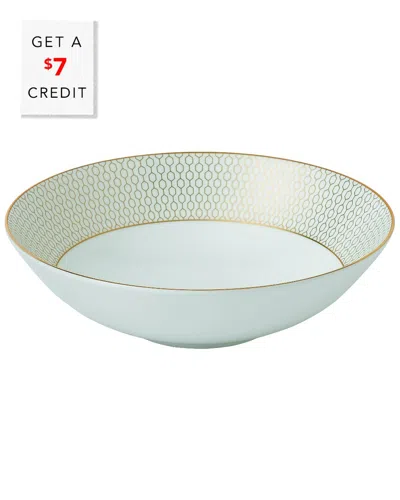 Wedgwood Arris Soup/cereal Bowlwith $7 Credit In Green
