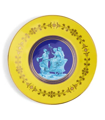 Wedgwood Bacchus Plate In Yellow