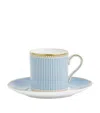 Wedgwood Helia Bone China Coffee Cup And Saucer Set Of Two In Green