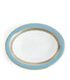 Wedgwood Bone China Helia Oval Dish In Green