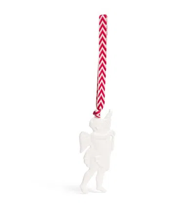 Wedgwood Bone China Rafael Cherub Tree Decoration In White