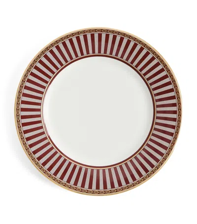 Wedgwood Bone China Red Splendour Plate In Brown
