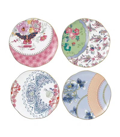Wedgwood Butterfly Bloom Set Of 4 8.25in Plates With $17 Credit In Nocolor