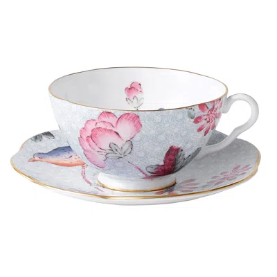 Wedgwood Cuckoo Tea Story Tea Cup & Saucer, Blue In Multi