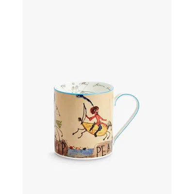 Wedgwood Darwin Origins Art-print Bone-china Mug 443ml In Multi