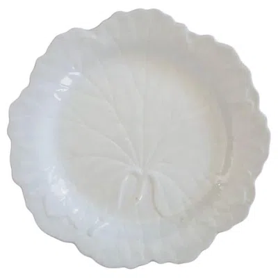 Pre-owned Wedgwood - Embossed Ceramic Grape Leaf Luncheon Plate - U.k. - Circa 1950's In Purple