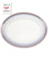 Wedgwood Festive 15in Oval Platter With $27 Credit In Multicolor