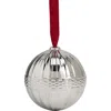 Wedgwood Festive Fluted Bone China Ornament In Silver