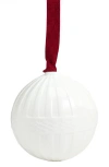 Wedgwood Festive Fluted Bone China Ornament In White