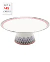Wedgwood Festive Footed Cake Stand With $45 Credit In Multicolor