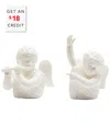 Wedgwood Festive Salt & Pepper Shakers With $18 Credit In White