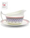 Wedgwood Festive Sauce Boat & Stand With $30 Credit In Multicolor