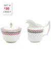 Wedgwood Festive Sugar And Creamer Set In Multicolor