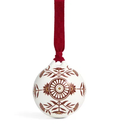 Wedgwood Fine Bone China Red Splendour No.1 Bauble