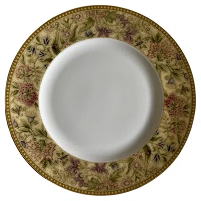 Pre-owned Wedgwood Floral Tapestry Dinner Plate Set, 6 Pieces In Brown