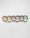 Wedgwood Florentine Assorted Tea Bowls & Saucers, Set Of 6