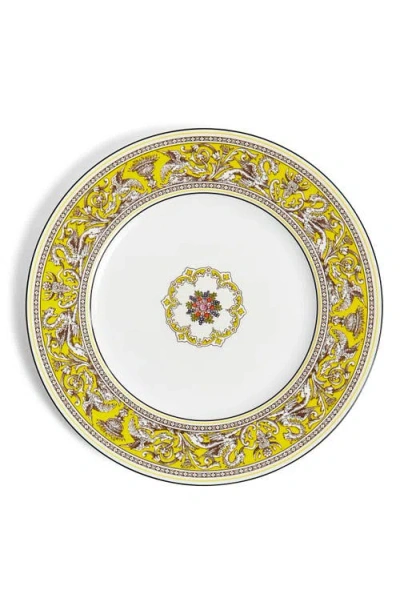 Wedgwood Florentine Bone China Dinner Plate In Yellow