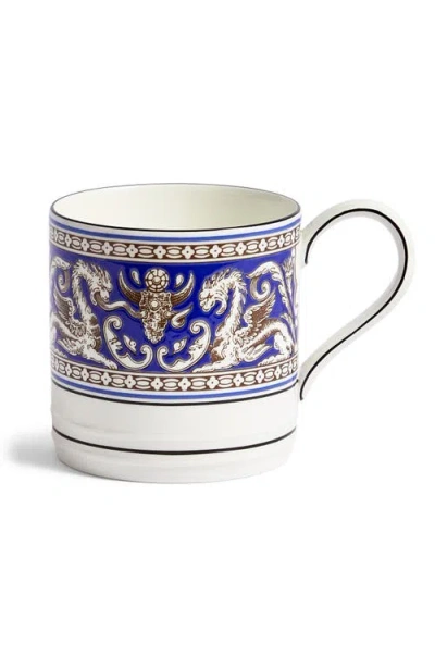 Wedgwood Florentine Bone China Mug In Blue
