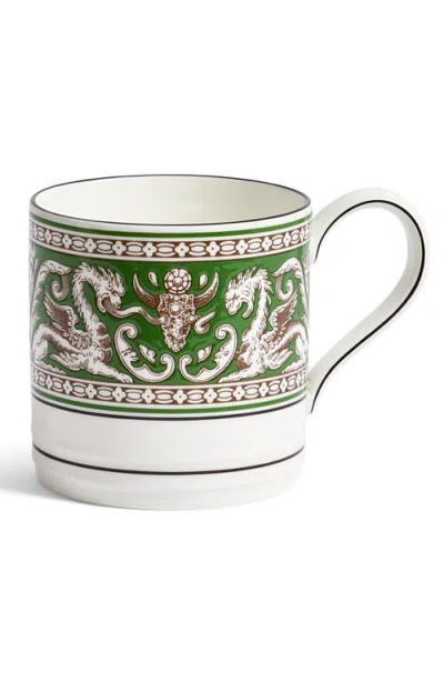 Wedgwood Florentine Bone China Mug In Green