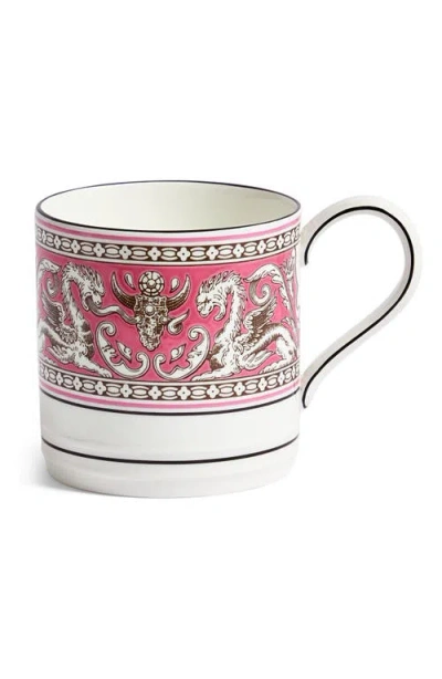 Wedgwood Florentine Bone China Mug In Pink